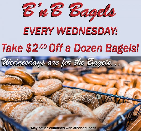 $2 Off a Dozen Bagels Every Wednesday