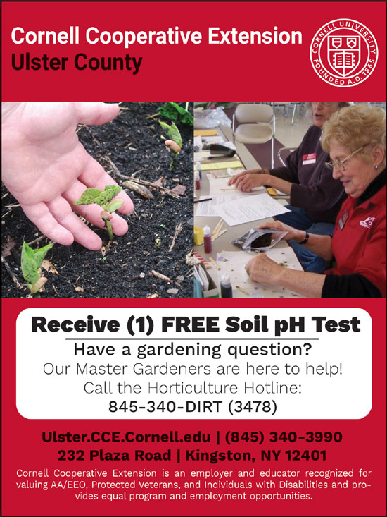 Receive (1) Free Soil pH Test from Cornell Cooperative Extension