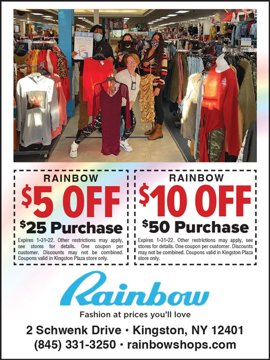 $5 Off $25 Purchase or $10 off a $50 Purchase at Rainbow