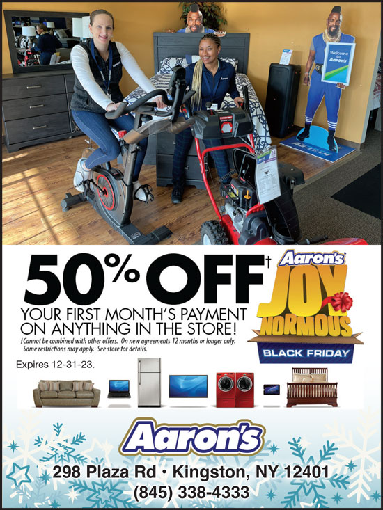 50% Off Your First Month’s Payment On Anything In The Store at Aaron’s